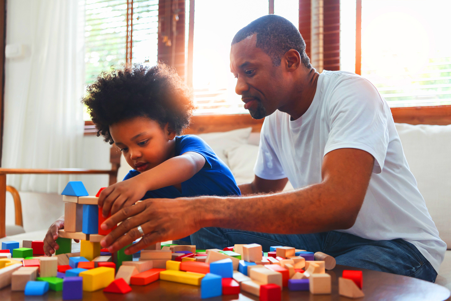 Kids with blocks